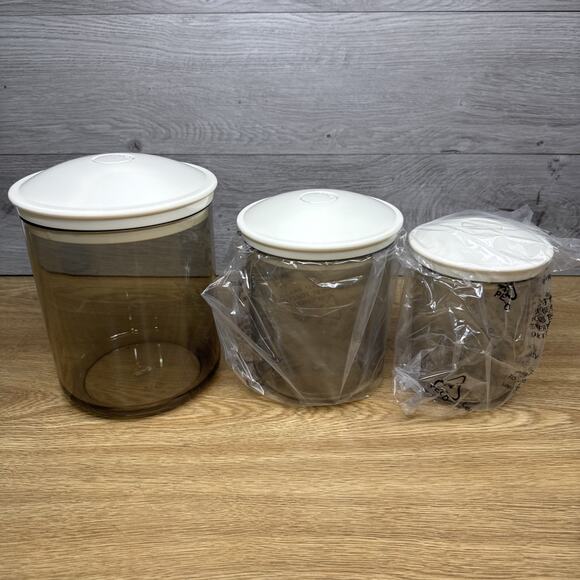 FoodSaver 3 Piece BPA-free Vacuum Storage Canister Set 80oz; 50oz & 25oz - Picture 1 of 5
